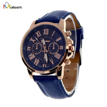 Geneva Watch Casual Quartz watches wristwatches Roman Numerals Faux Leather Relojs Dropship Mechanical Clock CF