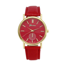 Geneva Watch Casual Quartz watches wristwatches Roman Numerals Faux Leather Relojs Dropship Mechanical Clock CF