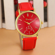 Geneva Watch Casual Quartz watches wristwatches Roman Numerals Faux Leather Relojs Dropship Mechanical Clock CF