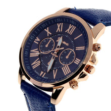 Geneva Watch Casual Quartz watches wristwatches Roman Numerals Faux Leather Relojs Dropship Mechanical Clock CF