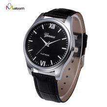 Geneva Watch Men Top Luxury Military Army Business Relogio Masculino PU Leather Dial Business Quartz Clock CF