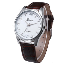 Geneva Watch Men Top Luxury Military Army Business Relogio Masculino PU Leather Dial Business Quartz Clock CF