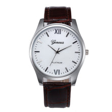 Geneva Watch Men Top Luxury Military Army Business Relogio Masculino PU Leather Dial Business Quartz Clock CF