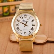 Geneva Watch Men Top Luxury Military Army Clock Gold Watches Quartz Gold Stainless Steel Relogio Masculino CF
