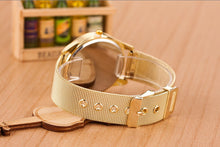 Geneva Watch Men Top Luxury Military Army Clock Gold Watches Quartz Gold Stainless Steel Relogio Masculino CF