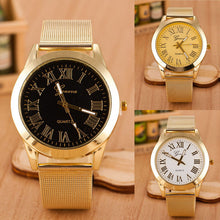 Geneva Watch Men Top Luxury Military Army Clock Gold Watches Quartz Gold Stainless Steel Relogio Masculino CF
