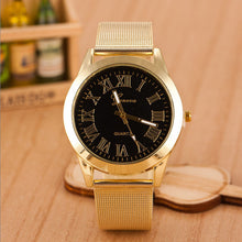Geneva Watch Men Top Luxury Military Army Clock Gold Watches Quartz Gold Stainless Steel Relogio Masculino CF