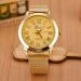 Geneva Watch Men Top Luxury Military Army Clock Gold Watches Quartz Gold Stainless Steel Relogio Masculino CF