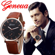 Geneva Watch Men Top Luxury Military Army Retro Design PU Leather Band Analog Quartz Clock Relogio Masculino CF