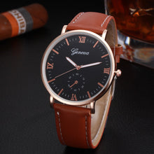 Geneva Watch Men Top Luxury Military Army Retro Design PU Leather Band Analog Quartz Clock Relogio Masculino CF
