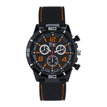 Geneva Watch Men Top Luxury Military Army Silicone Strap Relogio Masculino Business Clock Hours Quartz Watches CF