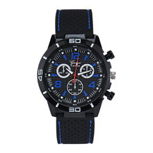 Geneva Watch Men Top Luxury Military Army Silicone Strap Relogio Masculino Business Clock Hours Quartz Watches CF