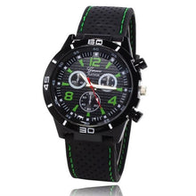 Geneva Watch Men Top Luxury Military Army Silicone Strap Relogio Masculino Business Clock Hours Quartz Watches CF