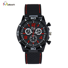 Geneva Watch Men Top Luxury Military Army Silicone Strap Relogio Masculino Business Clock Hours Quartz Watches CF