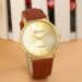 Geneva Watch Women Relogio Feminino PU Leather Band Bracelet Gold Dress Clock Gift CF