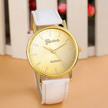 Geneva Watch Women Relogio Feminino PU Leather Band Bracelet Gold Dress Clock Gift CF