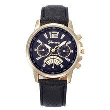 Geneva Watch Women Bracelet Dress Clock PU Leather Band Quartz Dial Relogio Feminino CF