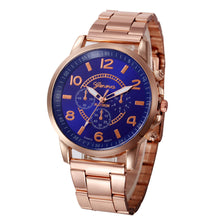 Geneva Watch Women Bracelet Dress Clock Stainless Steel Band Big Dial Quartz Analog Watch Relogio Feminino CF