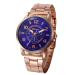 Geneva Watch Women Bracelet Dress Clock Stainless Steel Band Big Dial Quartz Analog Watch Relogio Feminino CF