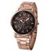 Geneva Watch Women Bracelet Dress Clock Stainless Steel Band Big Dial Quartz Analog Watch Relogio Feminino CF