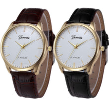 Geneva Watch Women Dress Clock Retro Design PU Leather Band Gift Analog Quartz Relogio Feminino CF