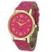 Geneva Watch Women Dress Quartz Clock Big Dial Relogio Feminino PU Leather Analog Bracelet Watches Gift CF