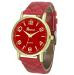 Geneva Watch Women Dress Quartz Clock Big Dial Relogio Feminino PU Leather Analog Bracelet Watches Gift CF