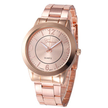 Geneva Watch Women Gold Silver Relogio Feminino Stainless Steel Band Quartz Analog Wrist Dress Clock CF