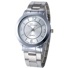 Geneva Watch Women Gold Silver Relogio Feminino Stainless Steel Band Quartz Analog Wrist Dress Clock CF