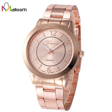 Geneva Watch Women Gold Silver Relogio Feminino Stainless Steel Band Quartz Analog Wrist Dress Clock CF