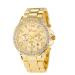 Geneva Watch Women Rhinestone Crystal Dress Gold Clock Relogio Feminino Stainless Steel Quartz Analog Wristwatch CF