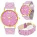 Geneva Watches Women Dress Clock Bracelet Relogio Feminino PU Leather Analog Quartz Watch CF