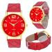 Geneva Watches Women Dress Clock Bracelet Relogio Feminino PU Leather Analog Quartz Watch CF