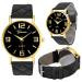 Geneva Watches Women Dress Clock Bracelet Relogio Feminino PU Leather Analog Quartz Watch CF