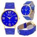 Geneva Watches Women Dress Clock Bracelet Relogio Feminino PU Leather Analog Quartz Watch CF