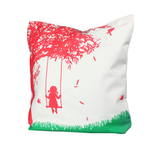 Girl On the Swing Design Bags Women Canvas Bag Casual Women Messenger Shoulder Bag Handbags CF
