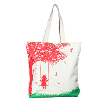 Girl On the Swing Design Bags Women Canvas Bag Casual Women Messenger Shoulder Bag Handbags CF
