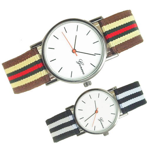 HG727 design fabric strap watch simple multicolor Geneva Men Watches popular sport men watch CF