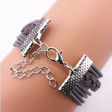 Harry Potter Charm Infinity Believe You Women Leather Cute Charm Bracelet CF