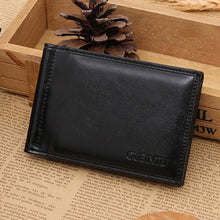 Leather men's Wallets purse leather walletsCard Cash Receipt Holder Organizer Bifold Best gift CF