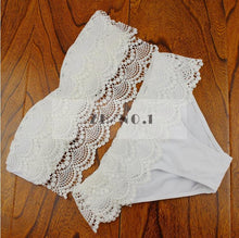 Hot Bikini Suit Women Swimwear Black Push Up Padded Bra White Low Waist Thong Sexy Lady slim style N83ZN8 CF