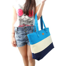 Canvas Bag Striped Women Handbag Shoulder Bags Women Messenger Handbag Casual Shopping Beach Bolsa CF