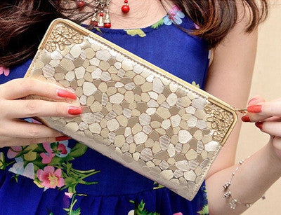 Lady Women PU Leather Purse Long Purses Women Wallet Clutch Zip Bag Card Holder Best Gift CF