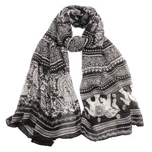 Ladies Neck Stole Elephant Print Long Scarf Shawl Wrap Pashmina Scarves & Shawls CF