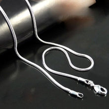 Luxury Unsex Snake Necklace Silver Jewelry Snake Chain Necklace 16 18 20 22 24 Inch CF