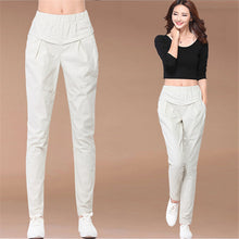 Hot  Women Solid Harem Pants Elastic Waist Solid Color Trousers  Summer Fashion Casual Single Pant Pantalon 31682 SM6