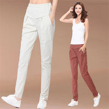Hot  Women Solid Harem Pants Elastic Waist Solid Color Trousers  Summer Fashion Casual Single Pant Pantalon 31682 SM6