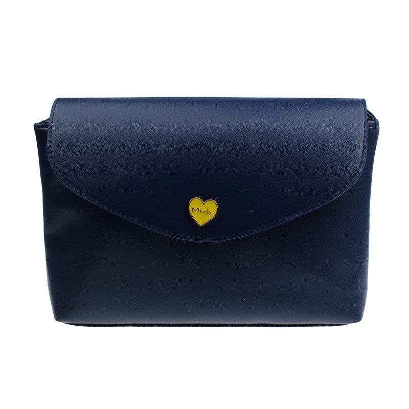 4 Color Women Heart Cross Body Shoulder Bags Leather Satchel Messenger Bags Leather Handbags & CF