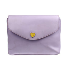 4 Color Women Heart Cross Body Shoulder Bags Leather Satchel Messenger Bags Leather Handbags & CF