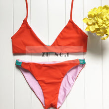 Hot Swimwear Bandage Bikini Sexy Beach Swimwear Women Swimsuit Bathing Suit Brazilian Bikini Set print Biquini N93 CF